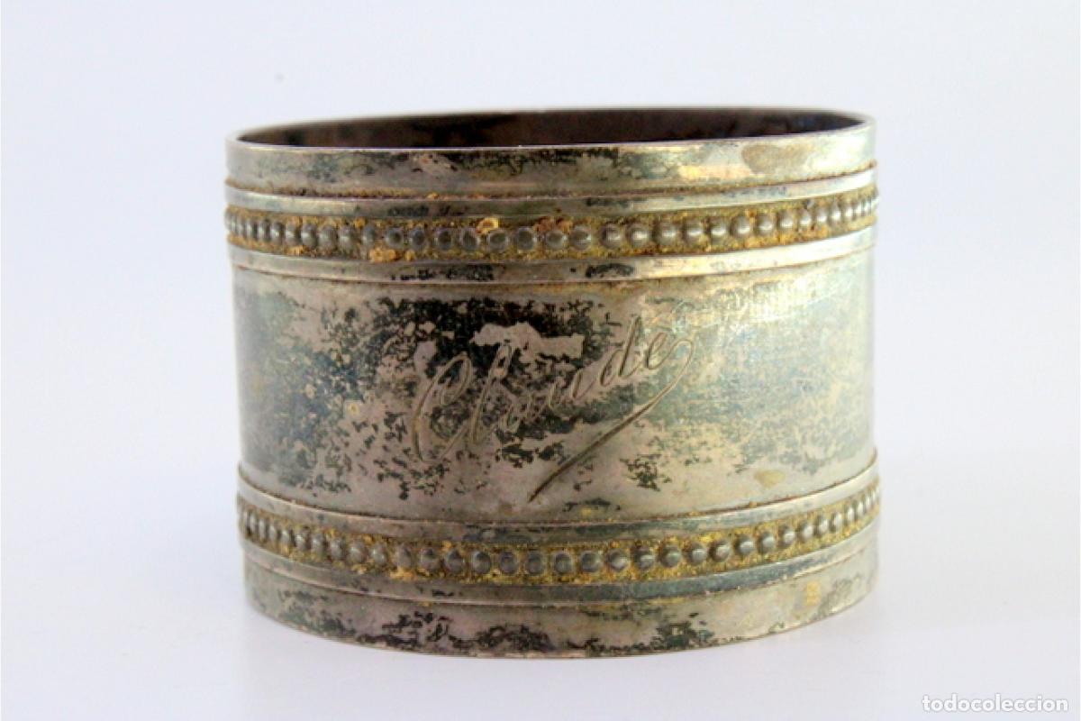 Antig&uuml;edades: Anillo para servilletas de plata - Foto 7