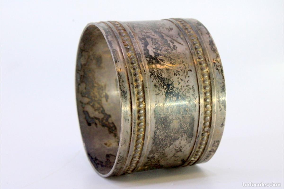 Antig&uuml;edades: Anillo para servilletas de plata - Foto 8
