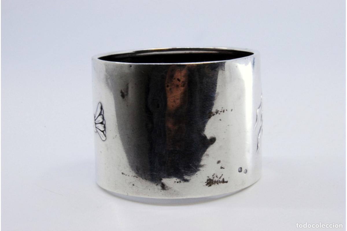 Antig&uuml;edades: Anillo para servilletas de plata - Foto 3