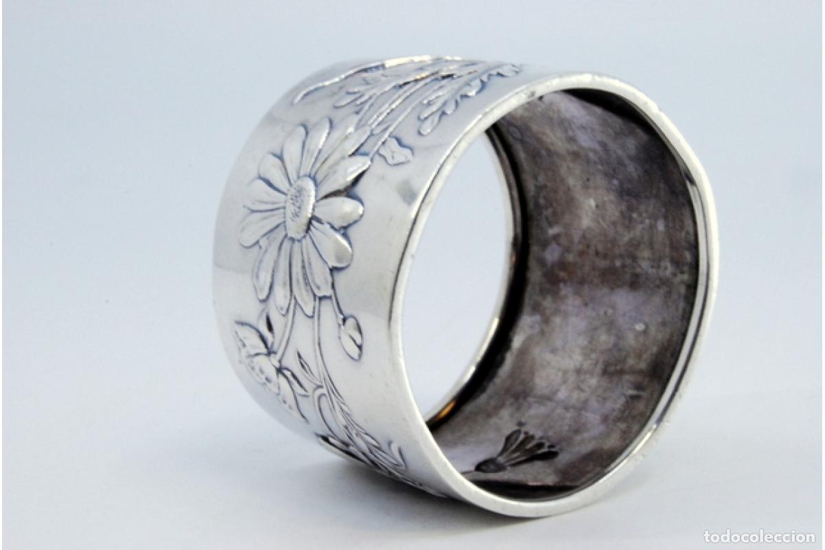 Antig&uuml;edades: Anillo para servilletas de plata - Foto 5