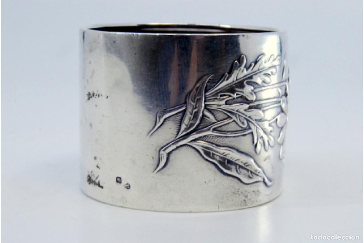 Antig&uuml;edades: Anillo para servilletas de plata - Foto 6