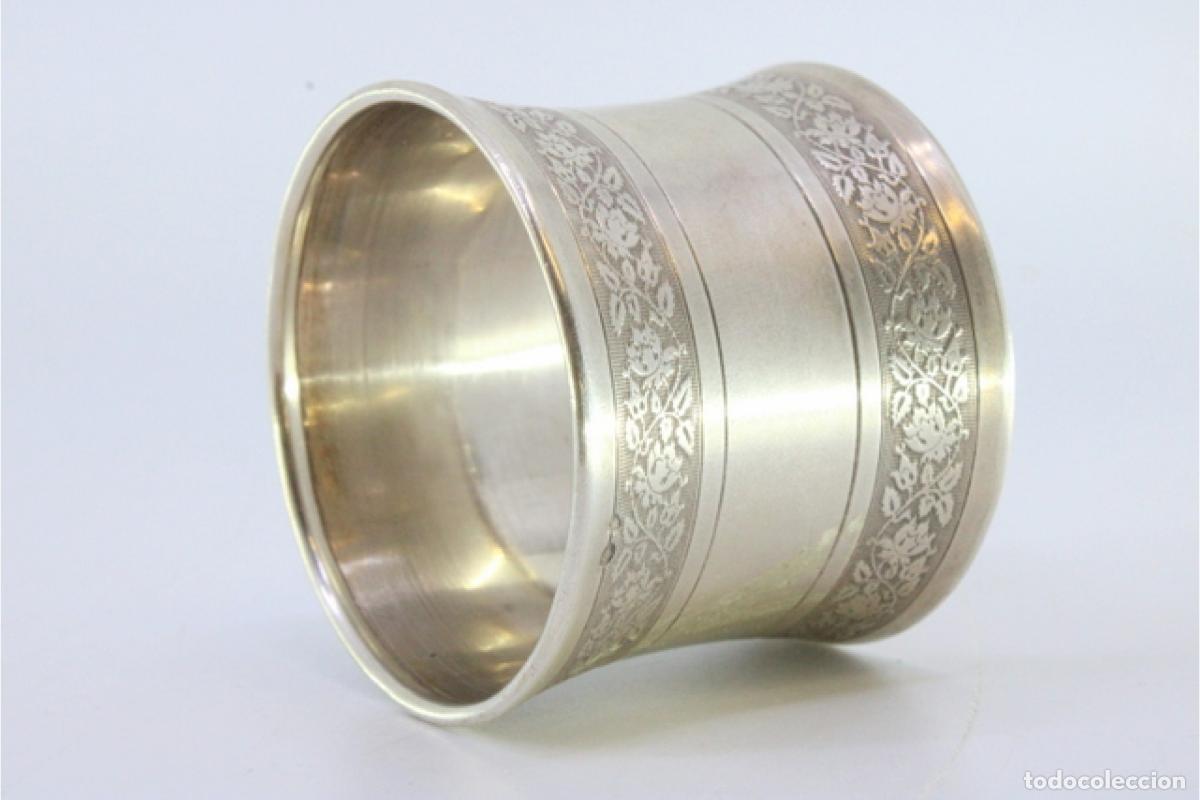Antig&uuml;edades: Anillo para servilletas de plata - Foto 4
