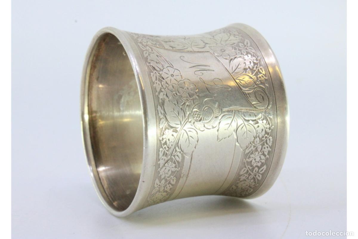 Antig&uuml;edades: Anillo para servilletas de plata - Foto 5