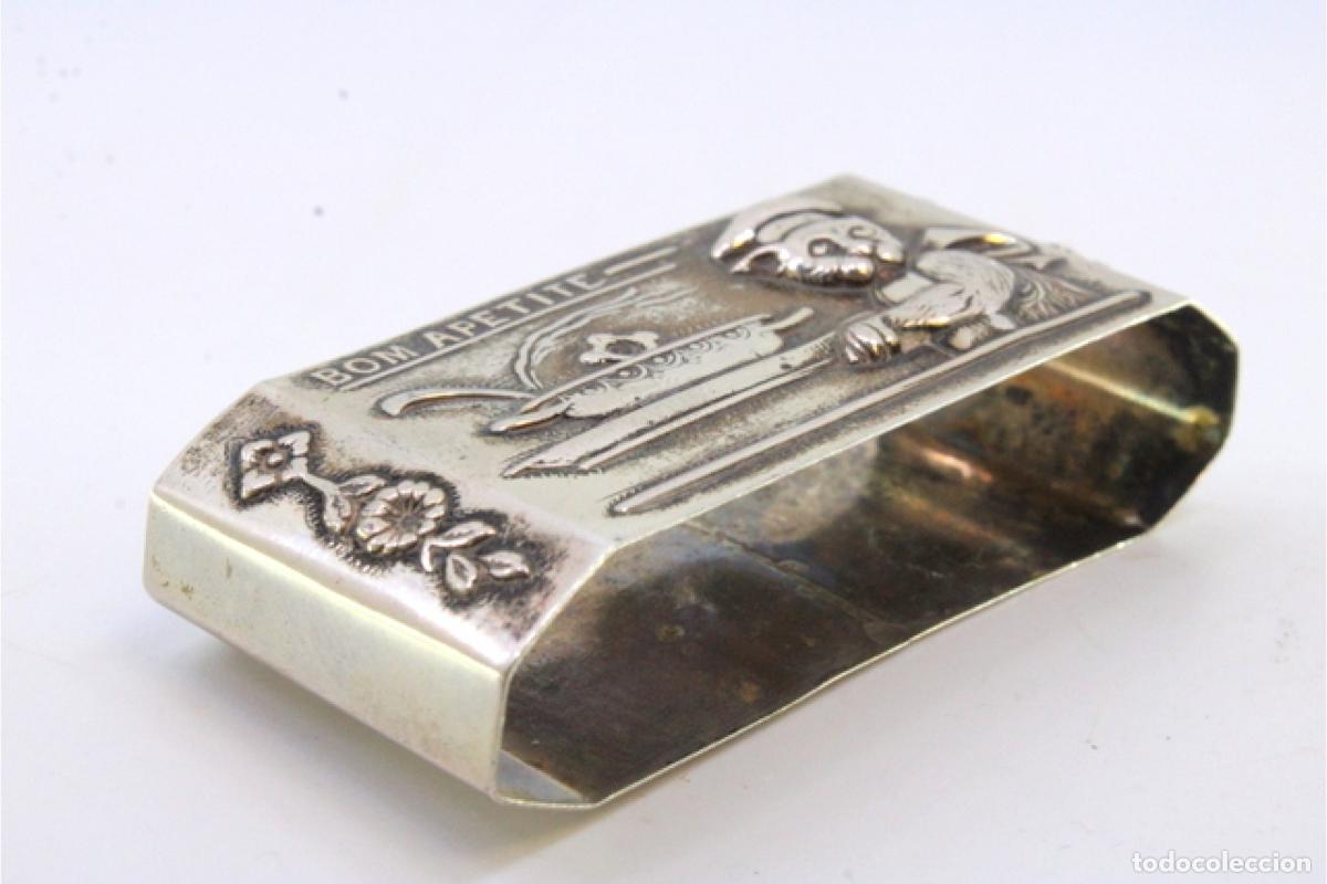 Antig&uuml;edades: Anillo para servilletas de plata - Foto 6