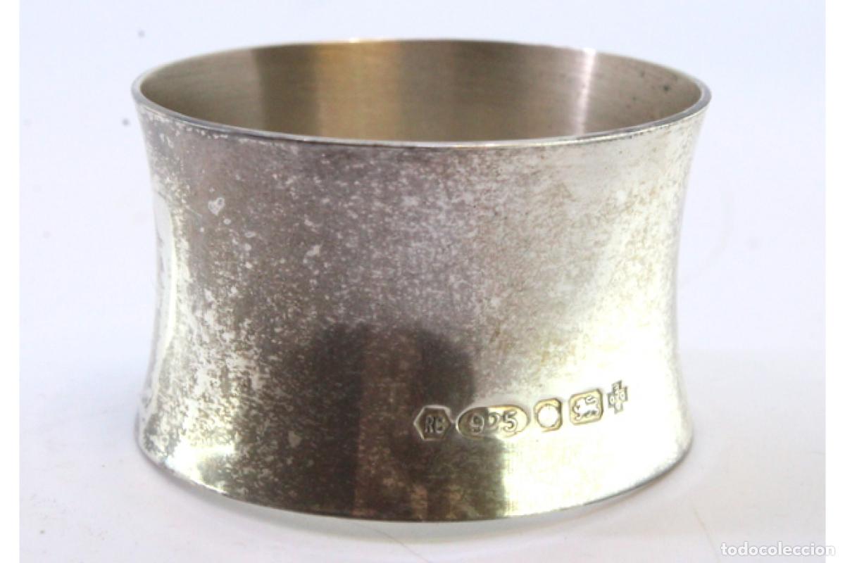 Antig&uuml;edades: Anillo para servilletas de plata - Foto 2