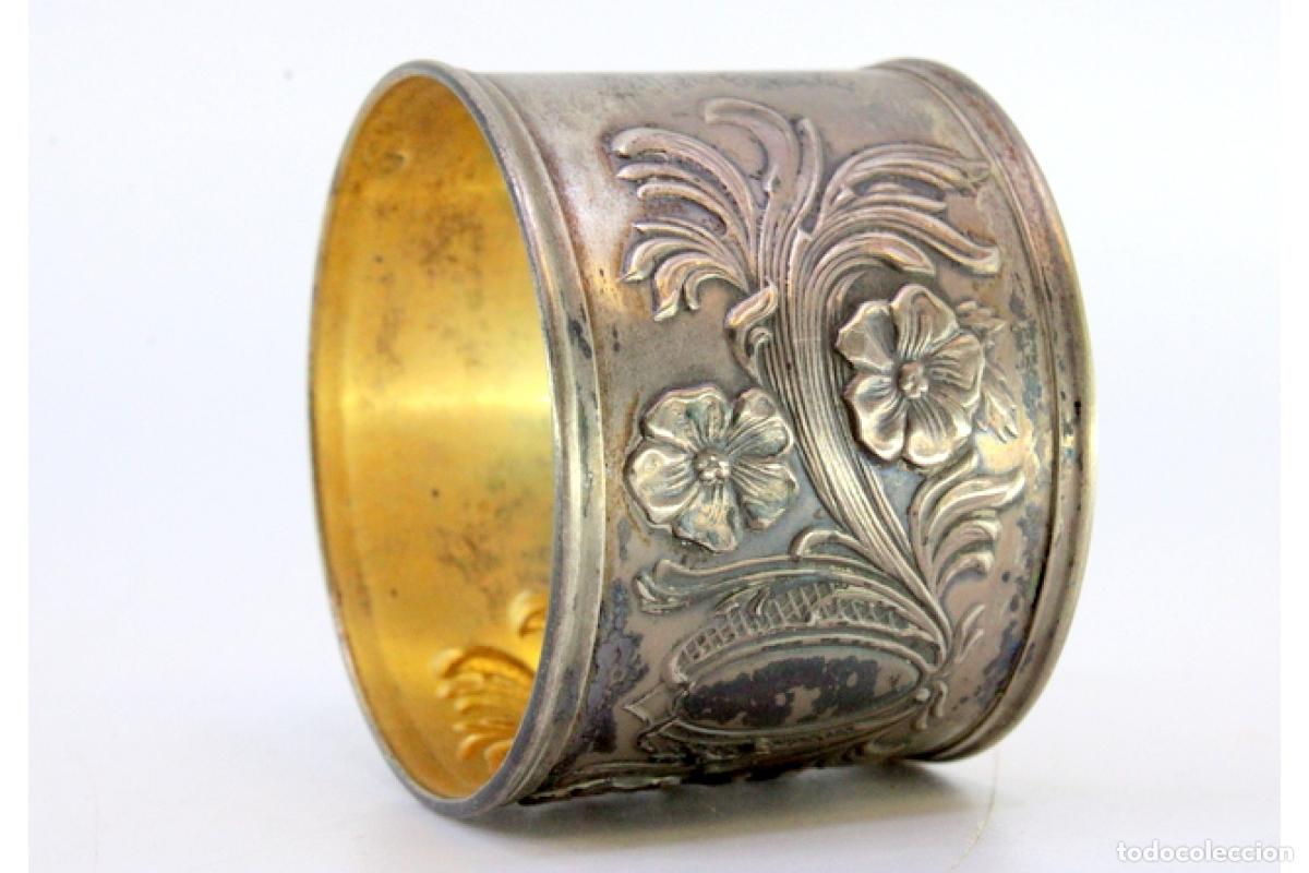 Antig&uuml;edades: Anillo para servilletas de plata - Foto 4