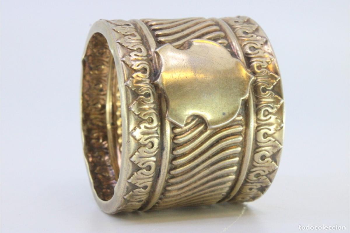 Antig&uuml;edades: Anillo para servilletas de plata - Foto 7