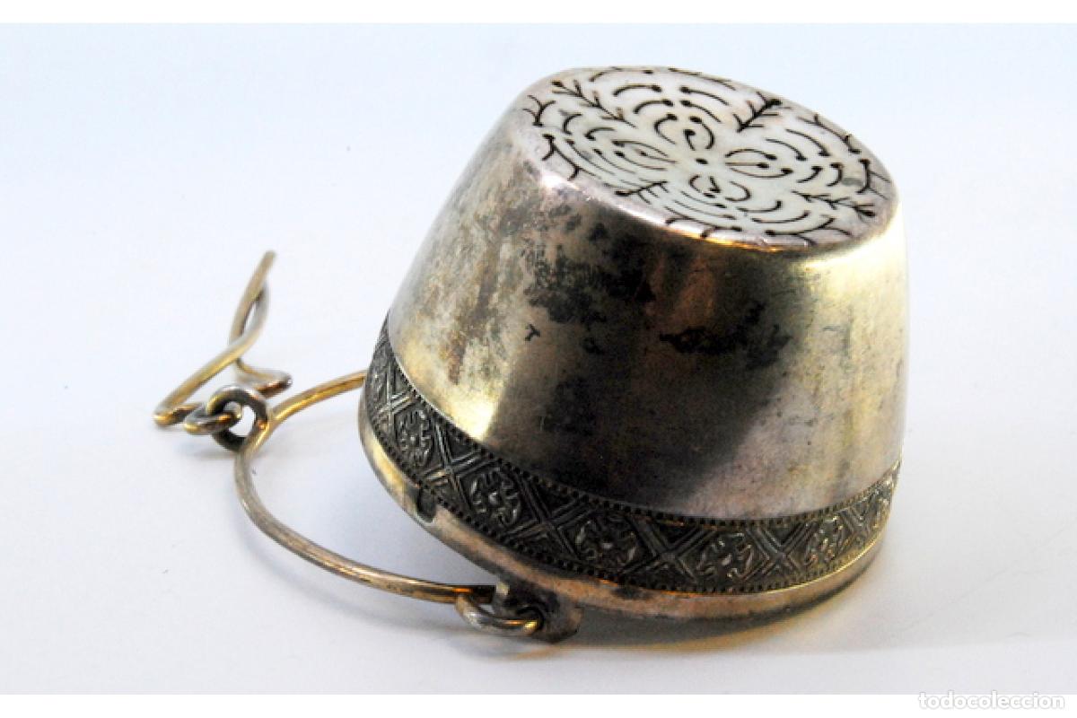 Antig&uuml;edades: Colador de t&eacute; de plata - Foto 6