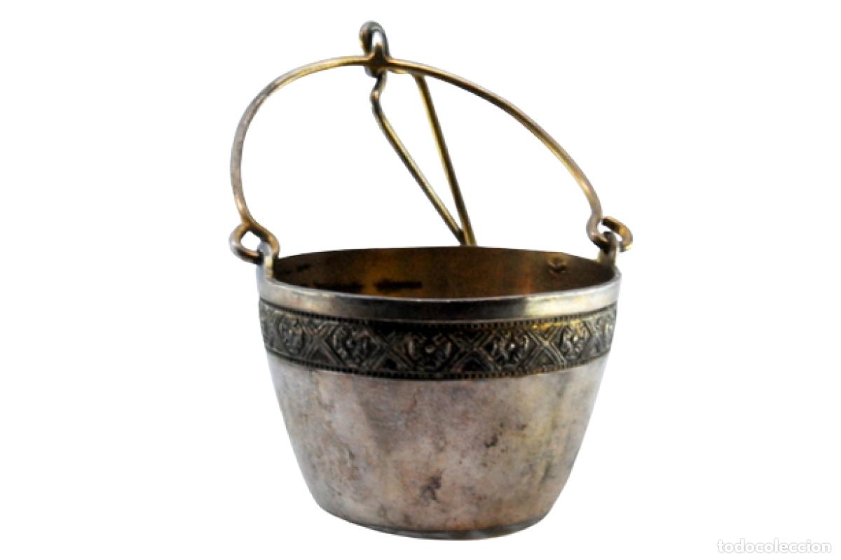 Oggetti Antichi: Colador de t&eacute; de plata