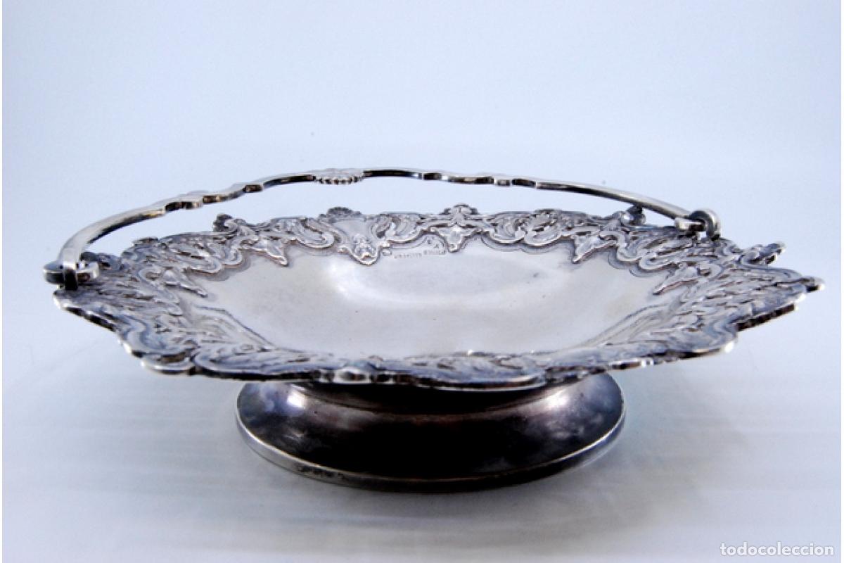 Antig&uuml;edades: Cesta de pan de plata - Foto 8