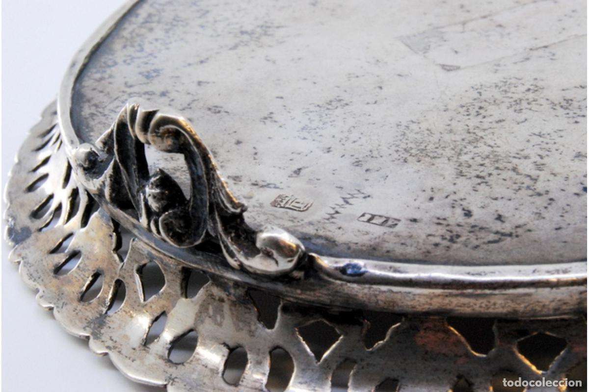 Antig&uuml;edades: Bandeja de plata (con patas) - Foto 6