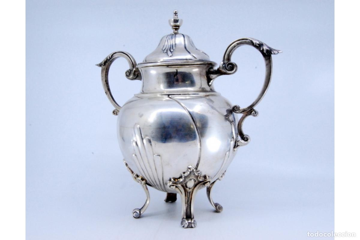 Antig&uuml;edades: azucarero de plata - Foto 7