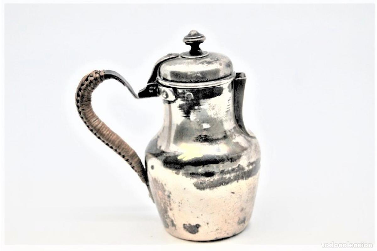Antig&uuml;edades: jarra de leche de plata - Foto 3