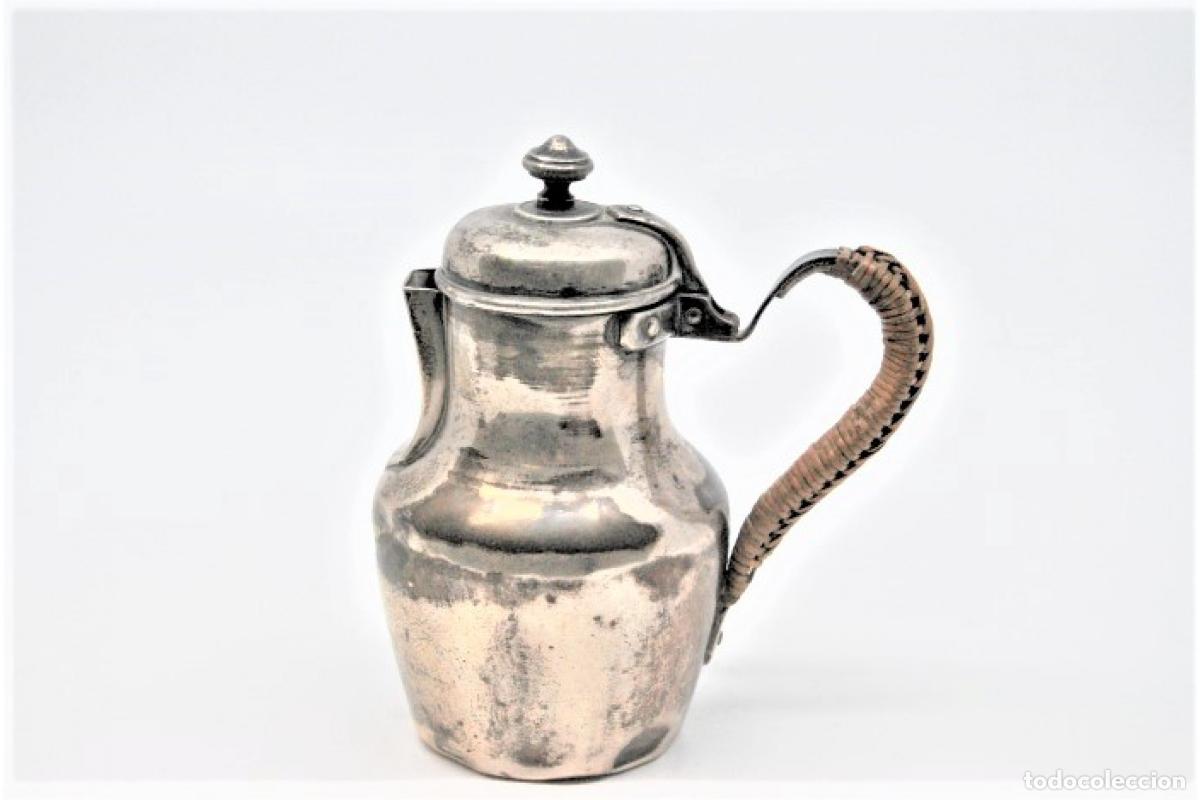 Antig&uuml;edades: jarra de leche de plata - Foto 4