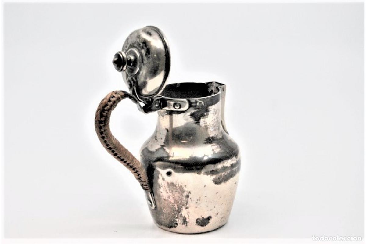 Antig&uuml;edades: jarra de leche de plata - Foto 5