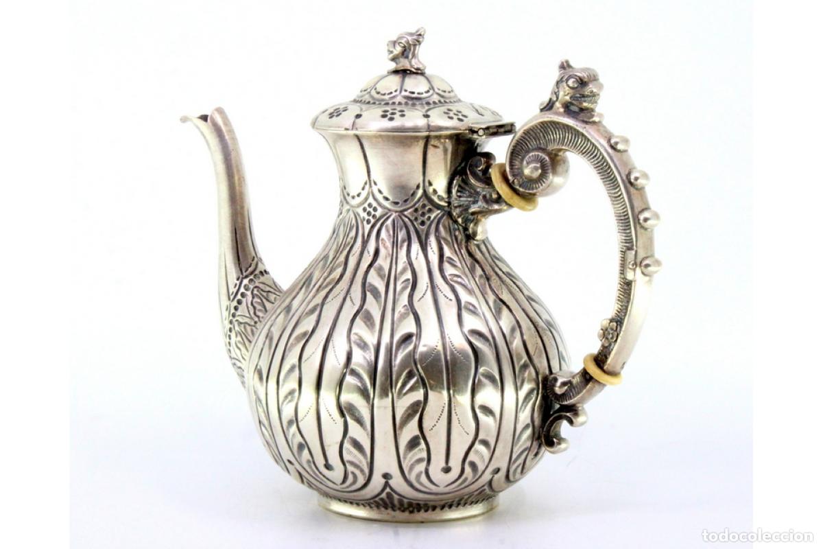 Antig&uuml;edades: Cafetera de plata - Foto 5