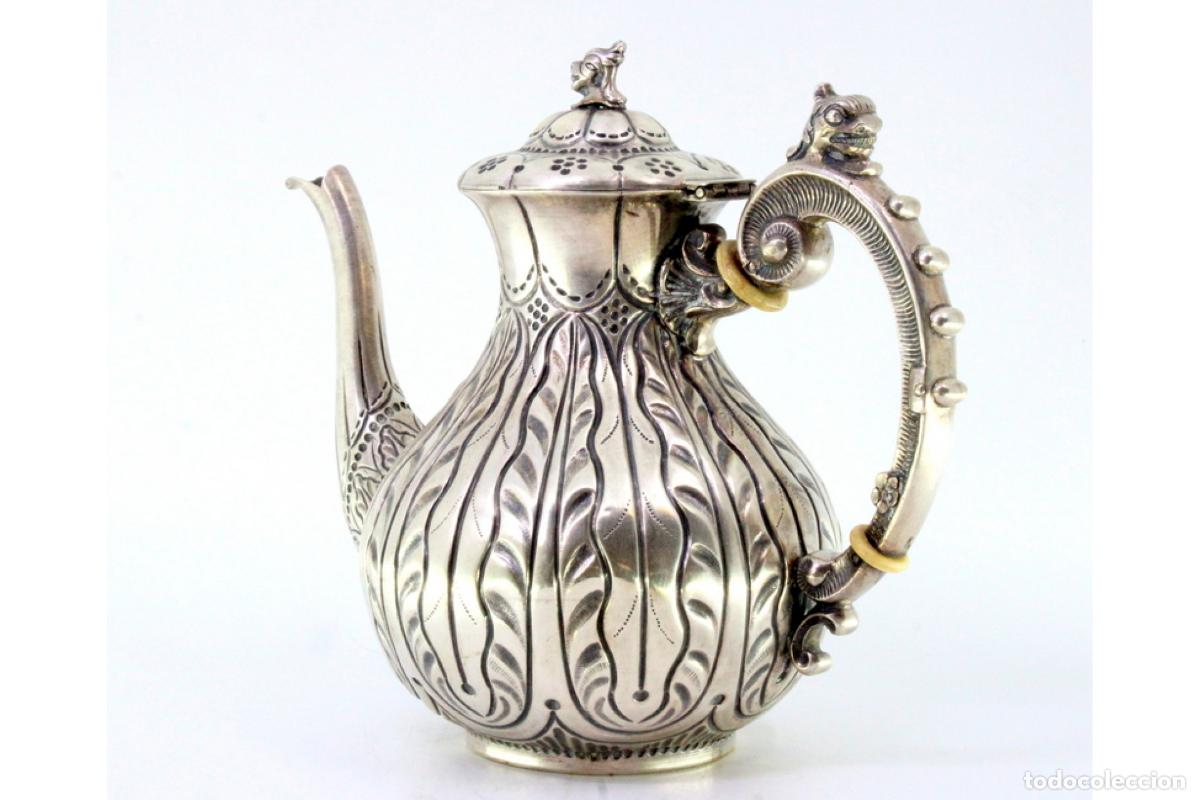 Antig&uuml;edades: Cafetera de plata - Foto 7