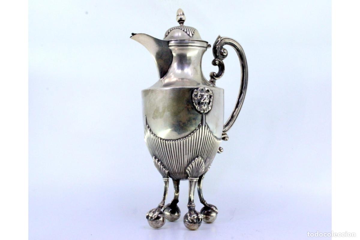 Antig&uuml;edades: Cafetera de plata - Foto 2