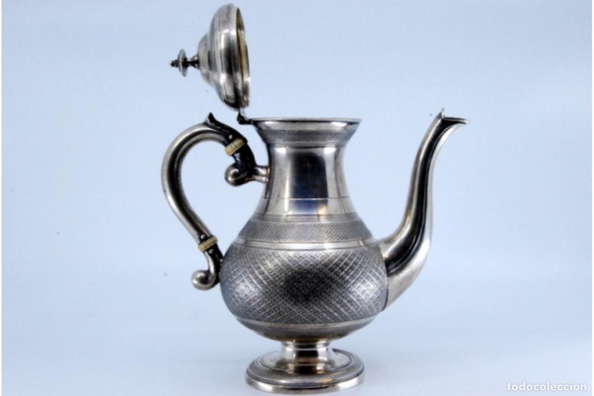 Antig&uuml;edades: Cafetera de plata - Foto 7