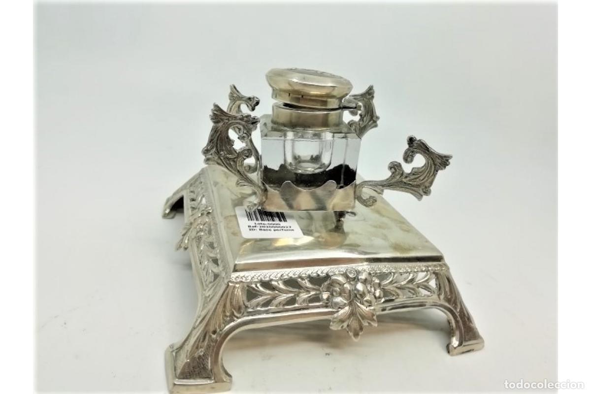Antig&uuml;edades: tintero de plata - Foto 2