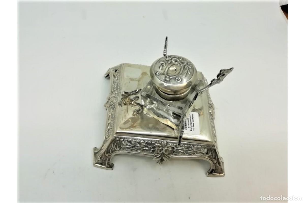 Antig&uuml;edades: tintero de plata - Foto 4