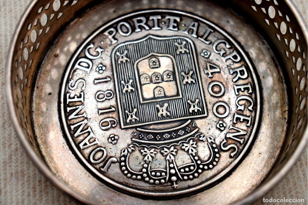 Antig&uuml;edades: Soporte para botellas, en plata - Foto 5