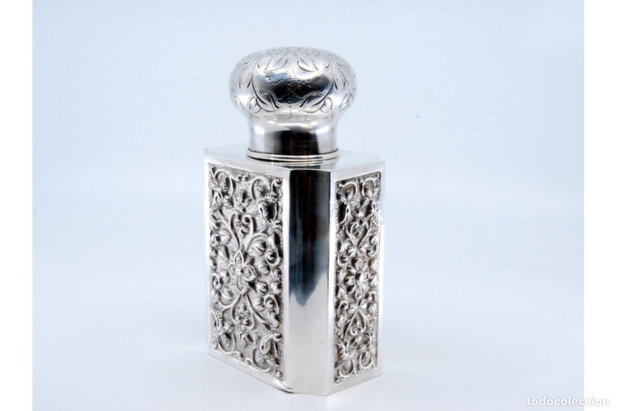 Antig&uuml;edades: Frasco de perfume, en plata - Foto 2