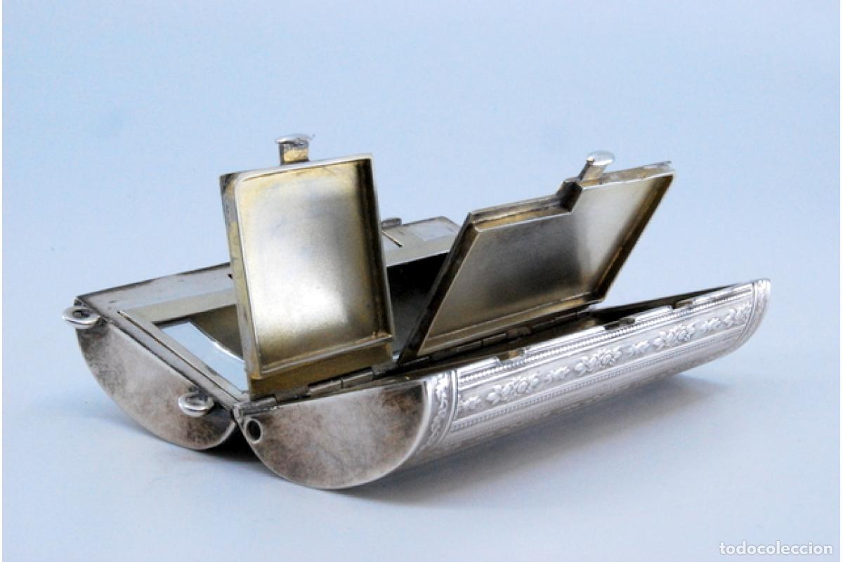 Antig&uuml;edades: Caja de belleza de plata - Foto 7