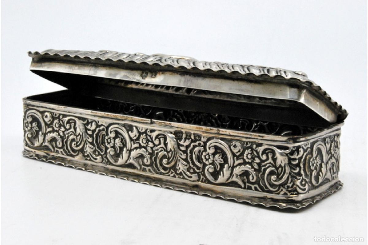 Antig&uuml;edades: Tabaquera, en plata - Foto 7