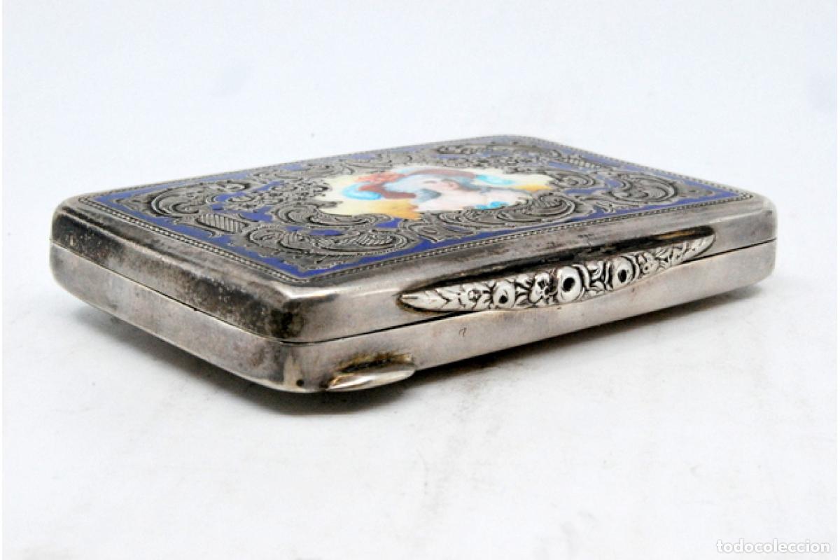 Antig&uuml;edades: Tabaquera, en plata - Foto 6