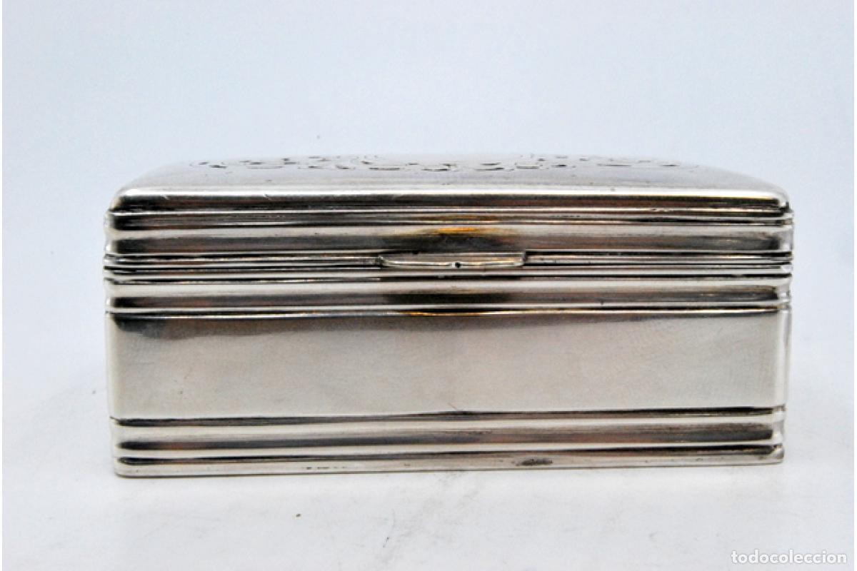 Antig&uuml;edades: Tabaquera, en plata - Foto 2
