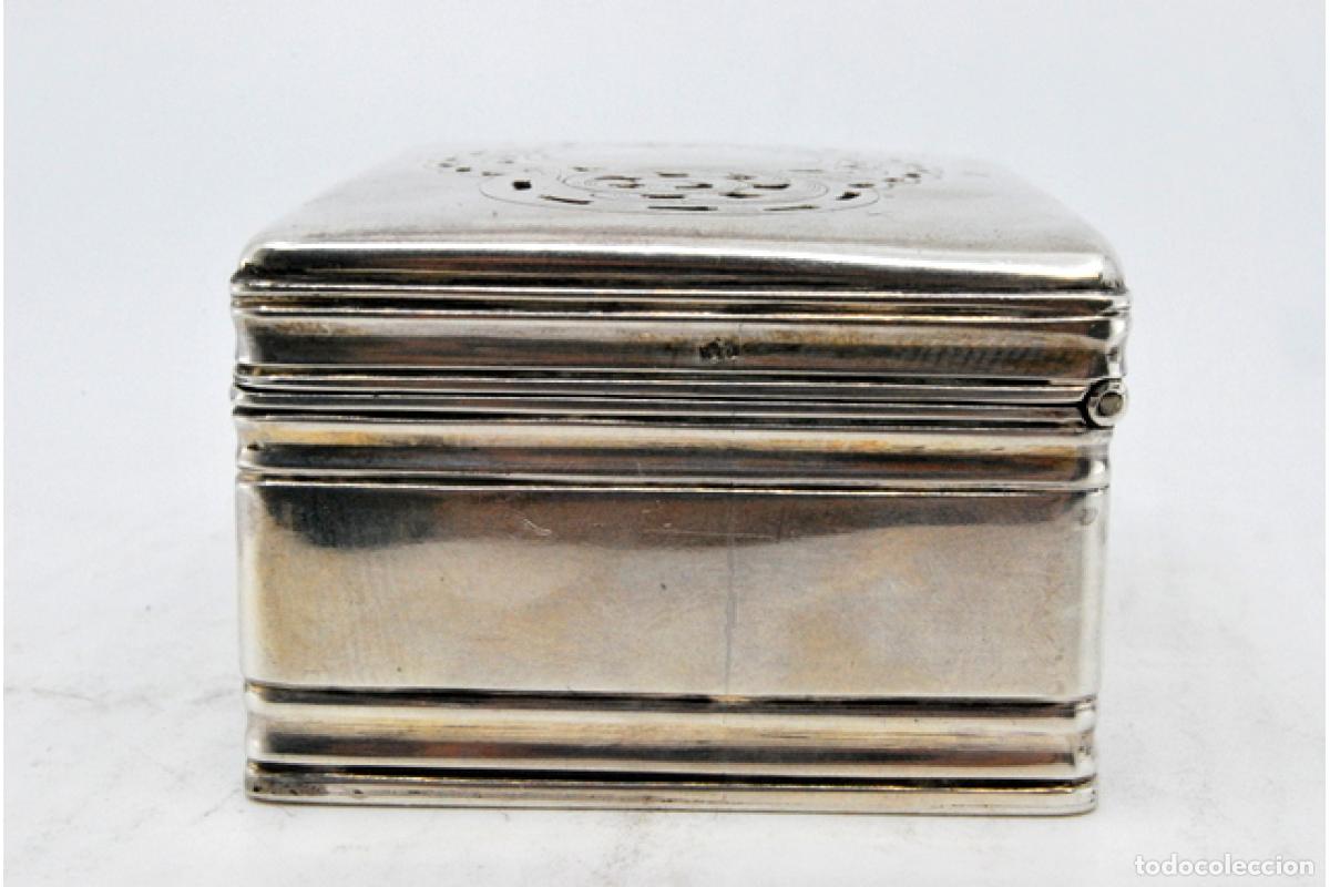 Antig&uuml;edades: Tabaquera, en plata - Foto 4