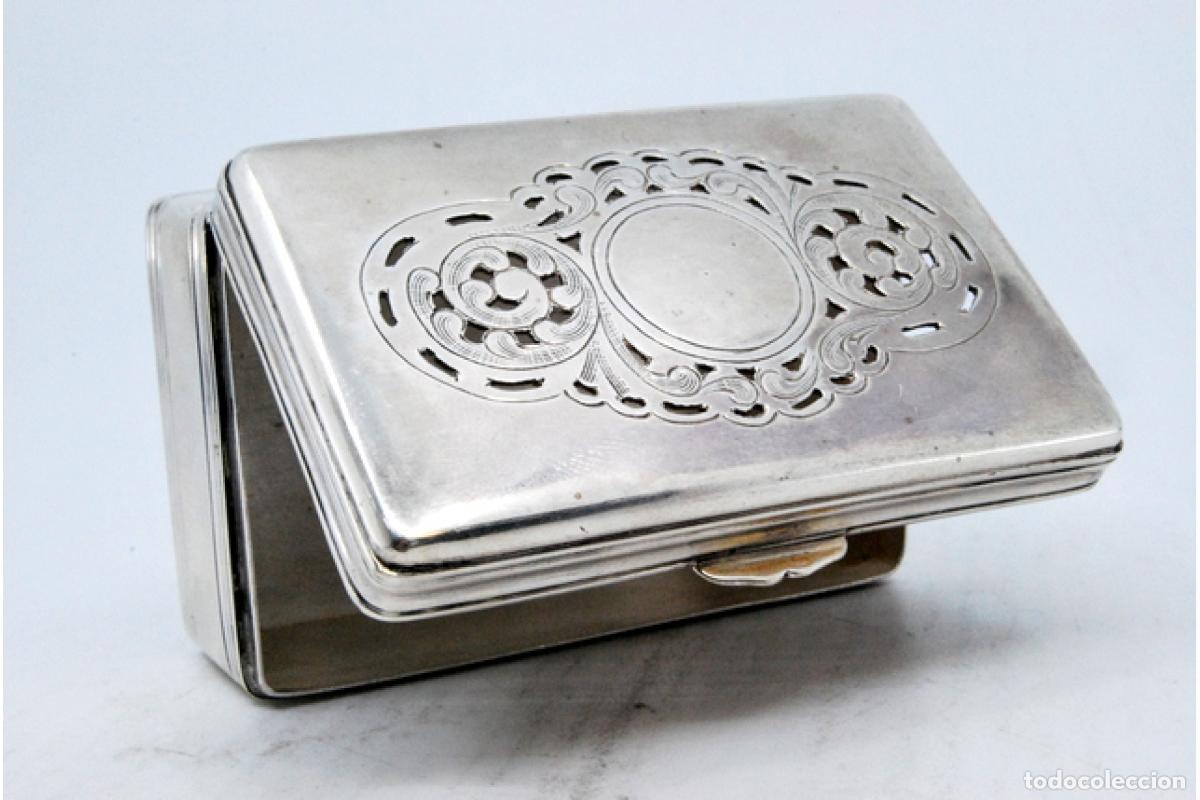 Antig&uuml;edades: Tabaquera, en plata - Foto 5