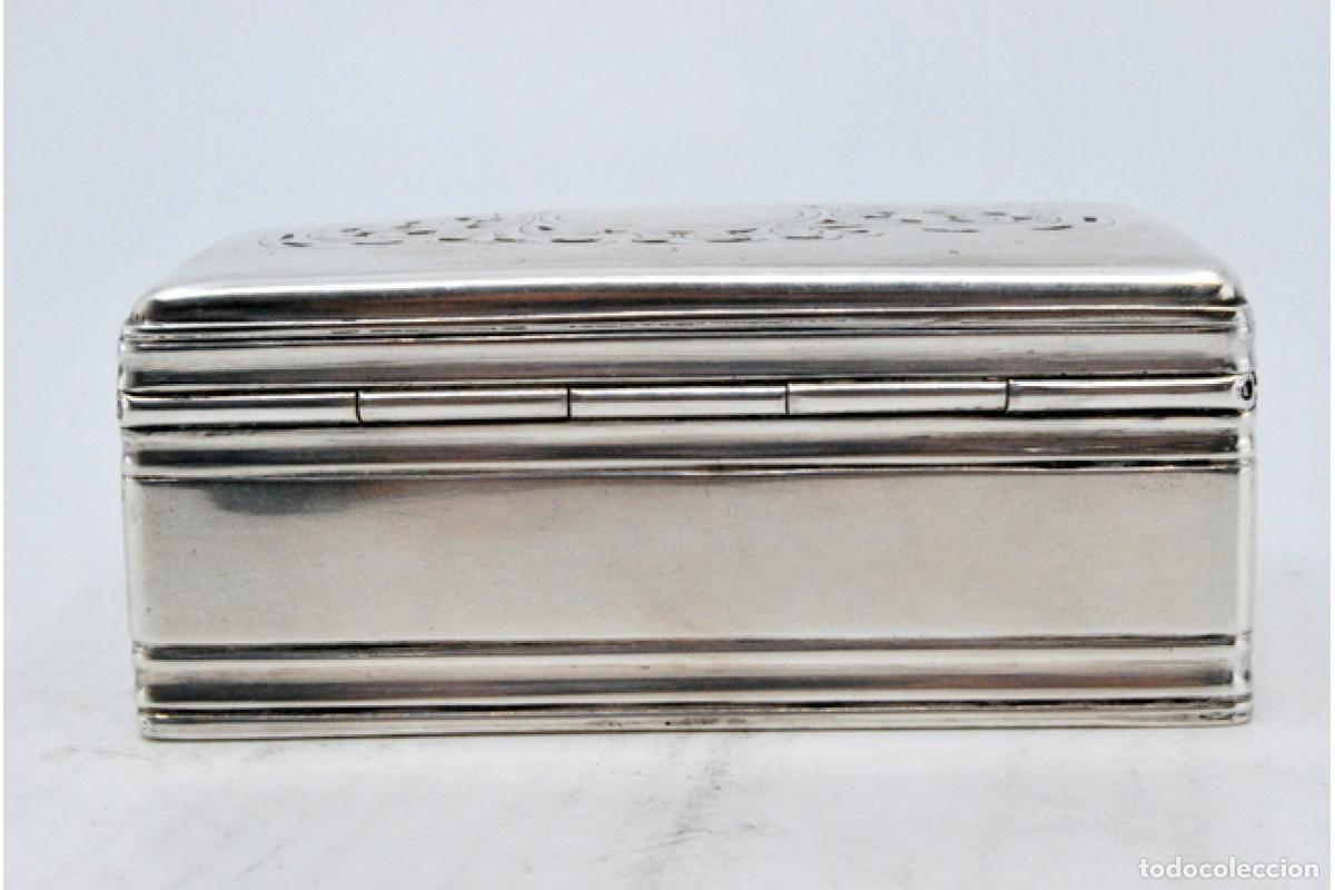 Antig&uuml;edades: Tabaquera, en plata - Foto 7