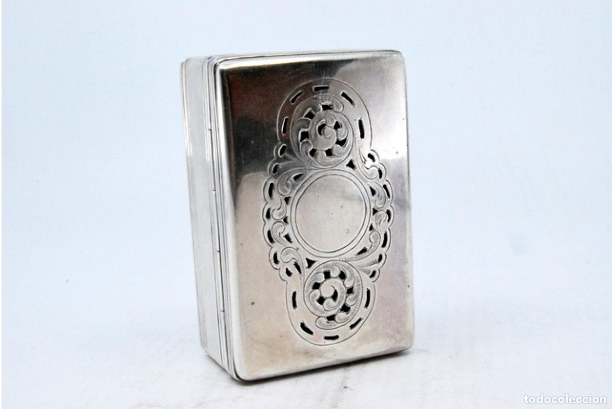 Antig&uuml;edades: Tabaquera, en plata - Foto 8