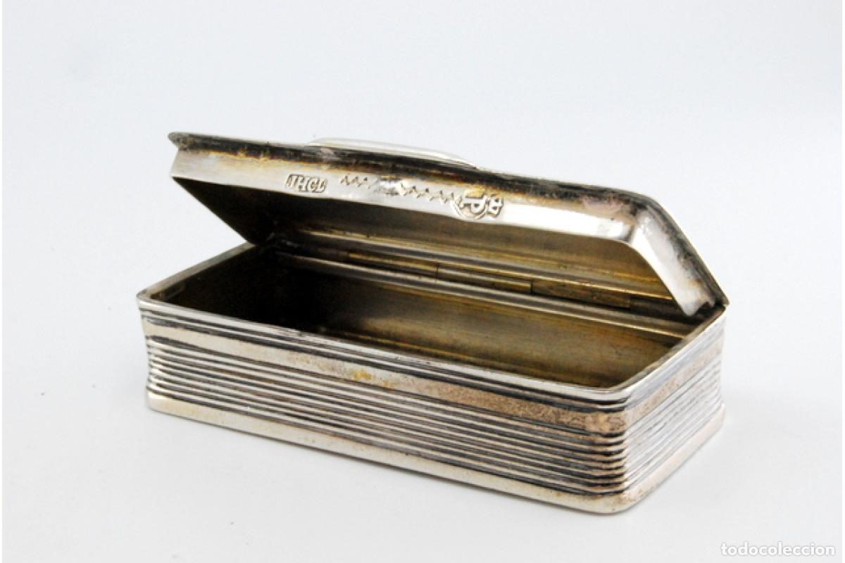 Antig&uuml;edades: Tabaquera, en plata - Foto 6