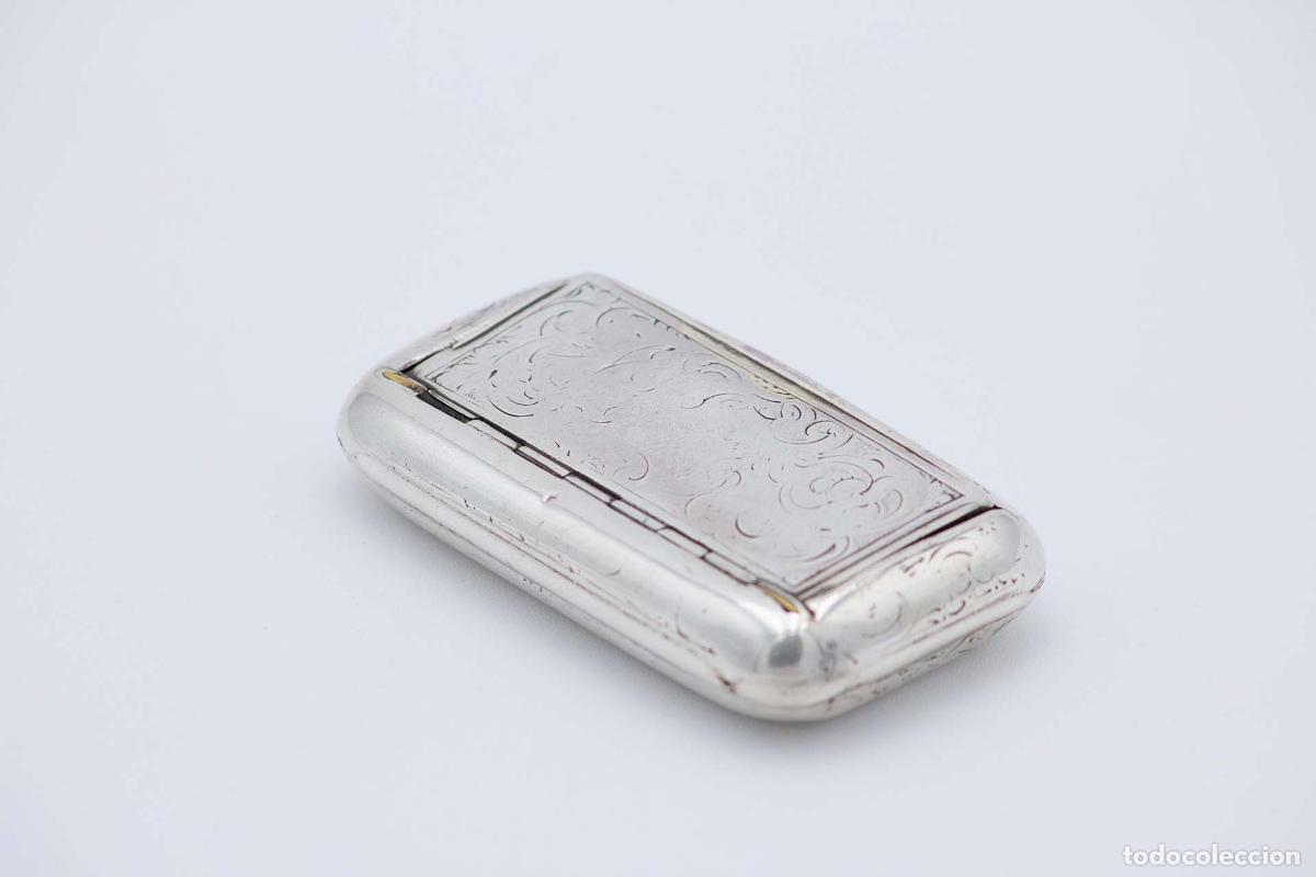 Antig&uuml;edades: Tabaquera, en plata - Foto 2