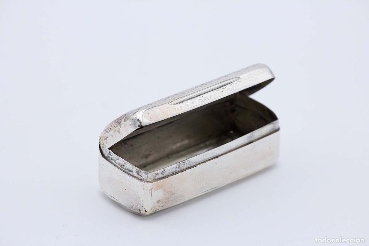 Antiquit&auml;ten: Tabaquera, en plata