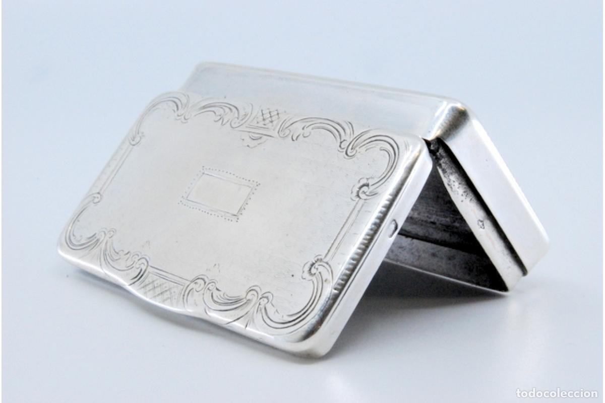 Antig&uuml;edades: Tabaquera, en plata - Foto 8