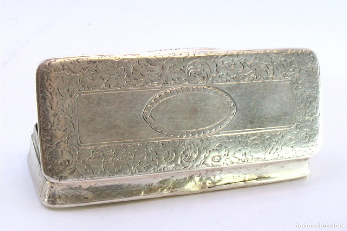 Antig&uuml;edades: Tabaquera, en plata - Foto 3