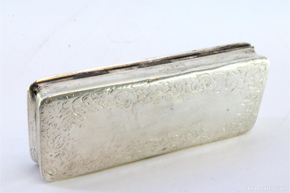 Antig&uuml;edades: Tabaquera, en plata - Foto 4