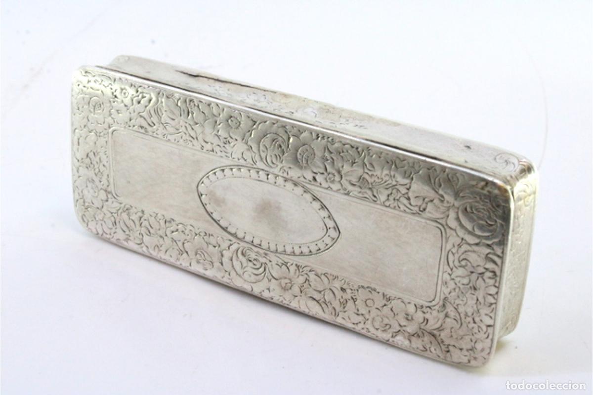 Antig&uuml;edades: Tabaquera, en plata - Foto 5