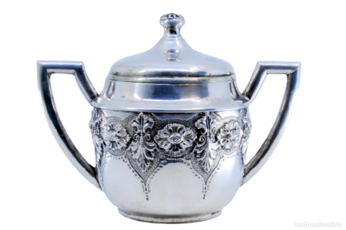 Antiques: azucarero de plata