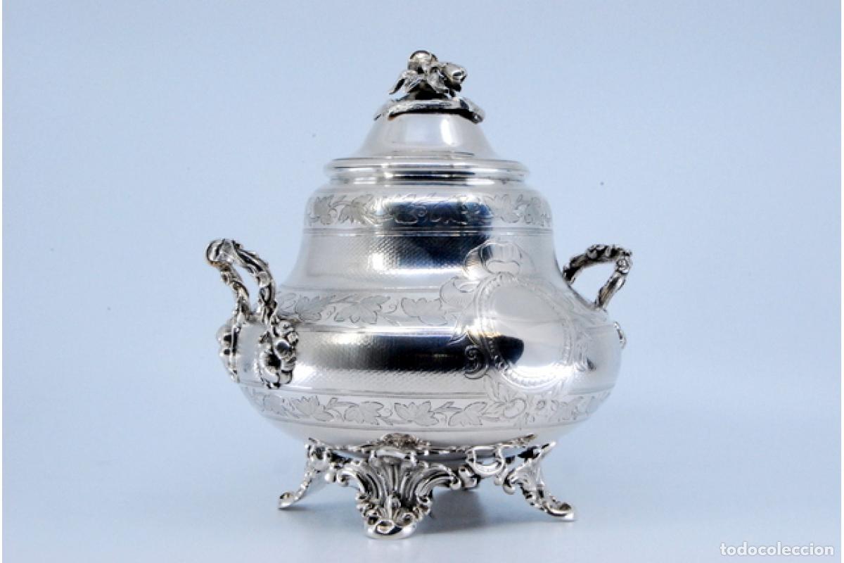 Antig&uuml;edades: azucarero de plata - Foto 2