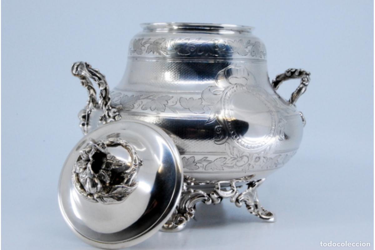 Antig&uuml;edades: azucarero de plata - Foto 8