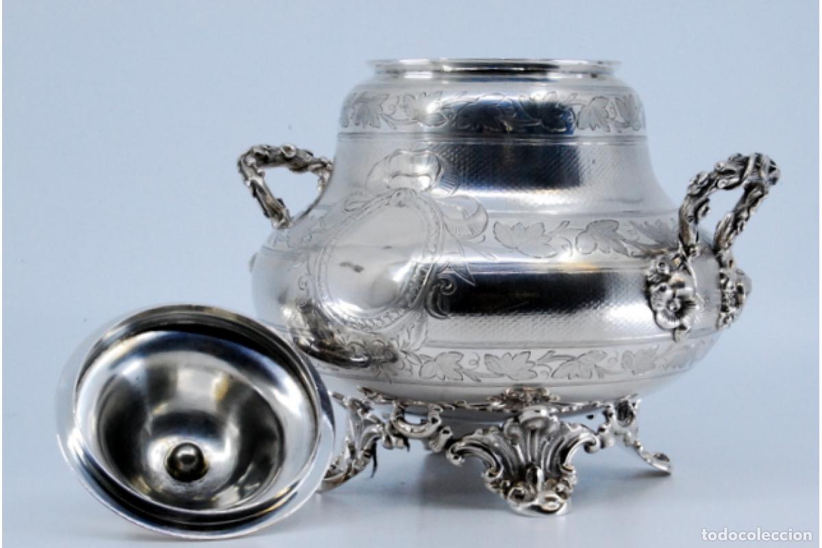 Antig&uuml;edades: azucarero de plata - Foto 9