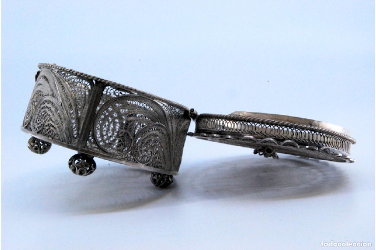 Antig&uuml;edades: Joyero de filigrana de plata. - Foto 3