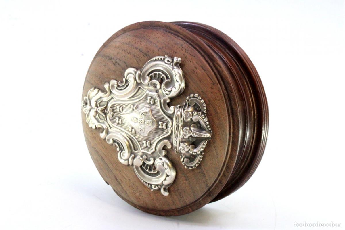 Antig&uuml;edades: Joyero, hecho de madera y plata. - Foto 5