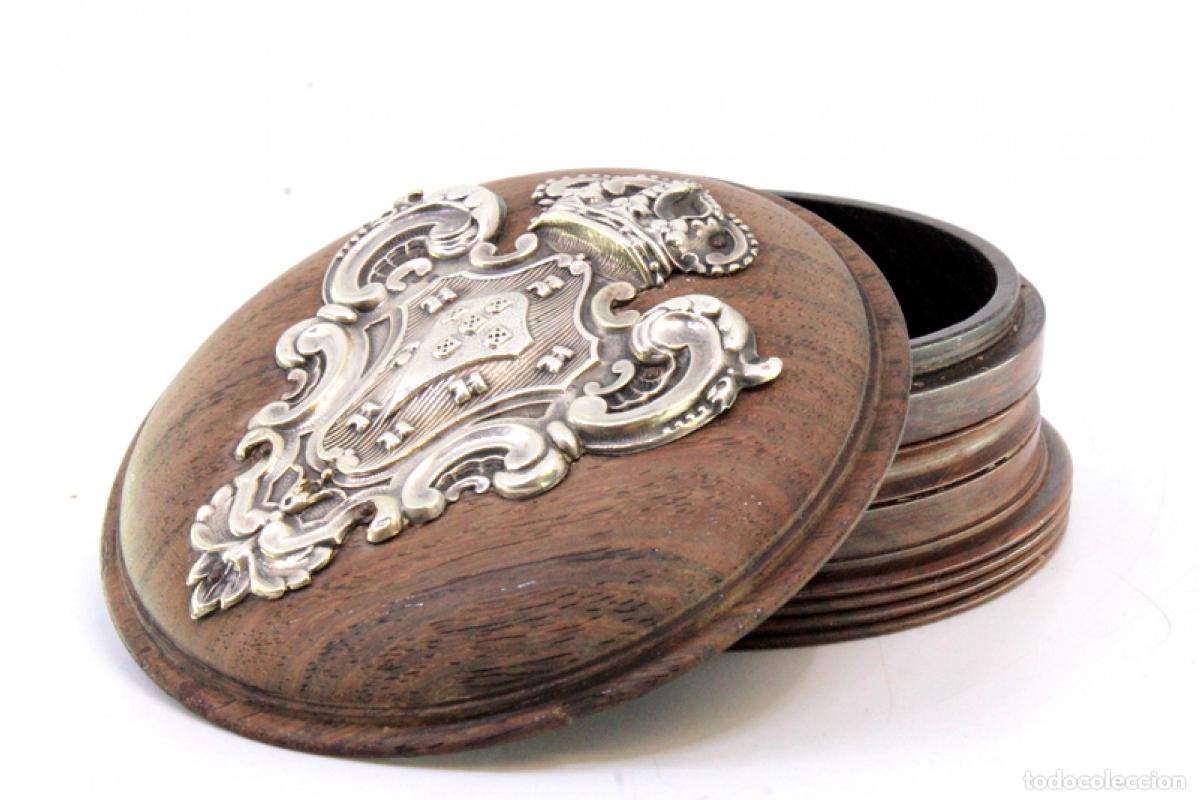 Antig&uuml;edades: Joyero, hecho de madera y plata. - Foto 7