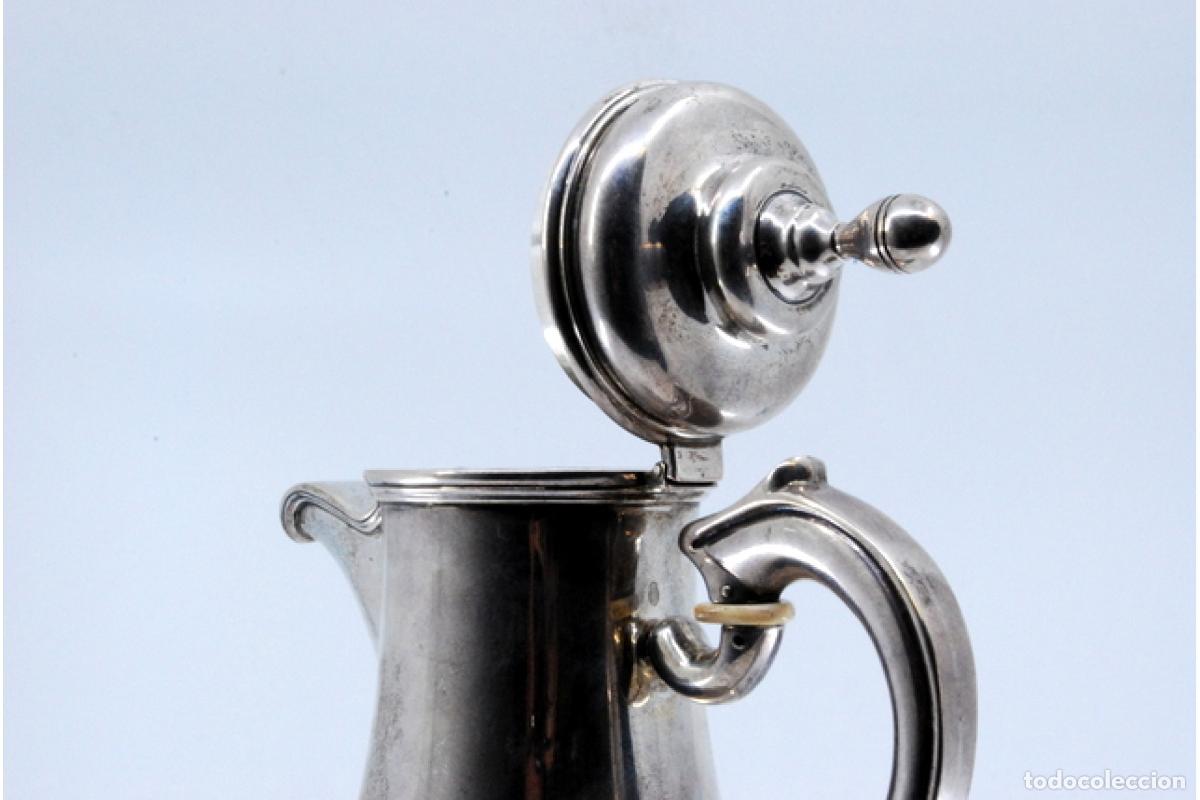 Antig&uuml;edades: Cafetera de plata - Foto 2